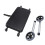 Adjustable Walker Rest Seat Soft Padded Black Cushion Alloy Wheels 4