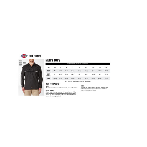 Dickies Dickies Lang?rmede Work Utility Button Down-skjorter til m?nd Hunter Green XX-Large US 2
