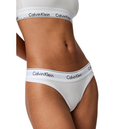 Calvin Klein Calvin Klein Dame Moderne Bomuld Stringbukser Hvid X-Small 2