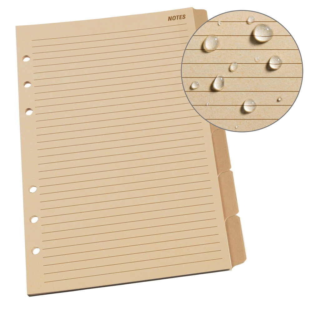 Rite in the Rain Weatherproof Generic Planner Tab Set 5"""" x 7"""" Tan Sheets (No. 9271)-image-OPC-PMHHDKP-NEW