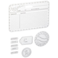 We R Memory Keepers 0633356037460 Drukplaat Letter Press-Home Made Set (11 stuks)