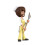NECA NECA Toony Classics: Bob Ross mit Overall, 15,2 cm groe Actionfigur 3