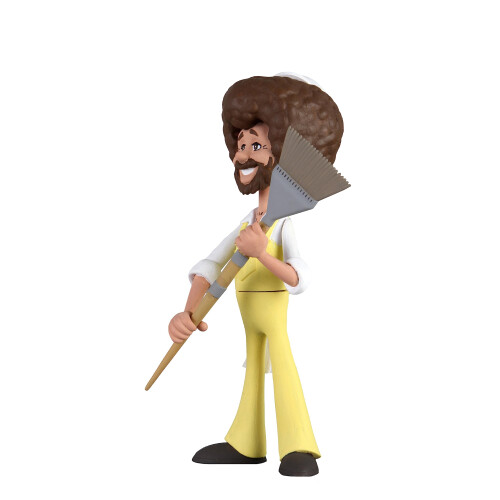 NECA NECA Toony Classics: Bob Ross mit Overall, 15,2 cm groe Actionfigur 1