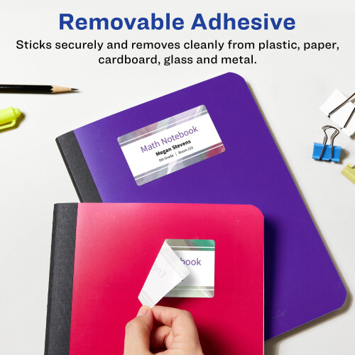 Avery Matte White Removable Rectangle Labels, 2" x 3", 800 Labels, Laser/Inkjet Printable 1