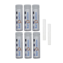 Tiras de Teste de Cloro para Sanitizantes, Papel de Teste de 10-200 ppm [6 Frascos de 100 Tiras]