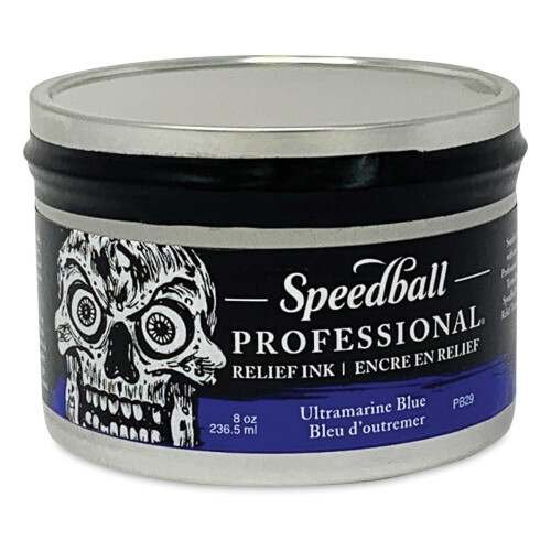 Speedball Professional Relief Ink Ultramarinblau 8OZ
