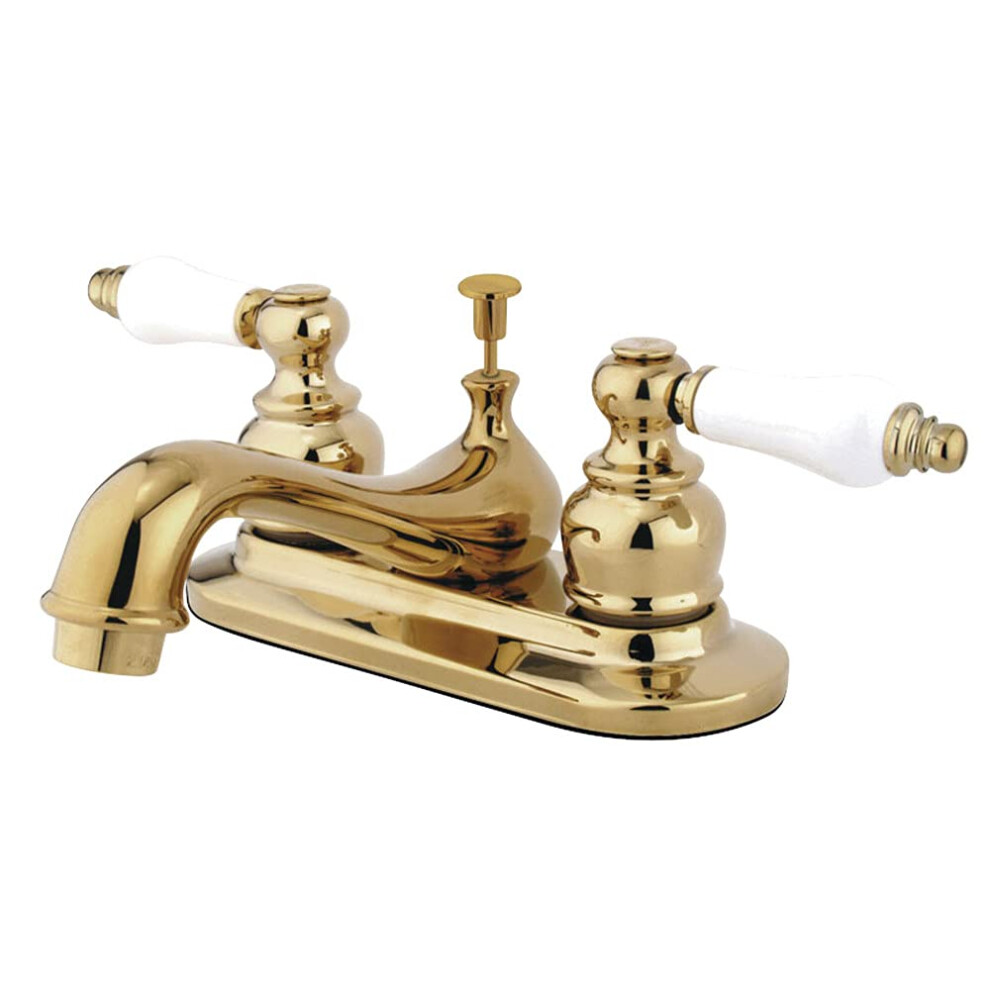 Kingston Brass KB602B Centerset Lavatory Faucet Polished Brass-image-OPC-PMHHDN9-NEW