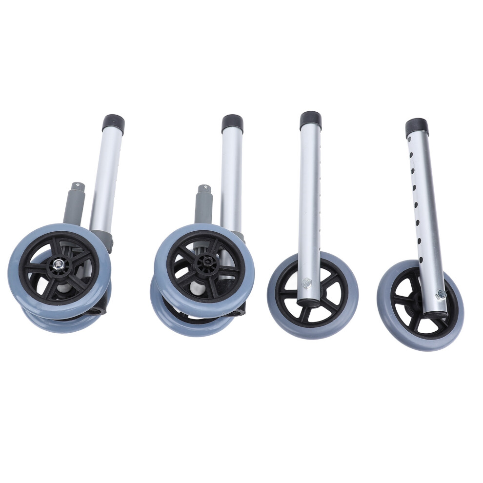 Walker Brake Wheels Replacement Set for Mobility Aid