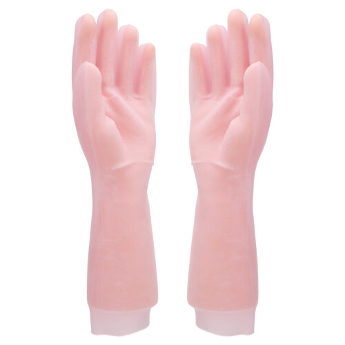 (Pink) Elastische Silikon-Feuchtigkeitspflege-Handschuhe 1
