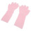 (Pink) Elastische Silikon-Feuchtigkeitspflege-Handschuhe 5