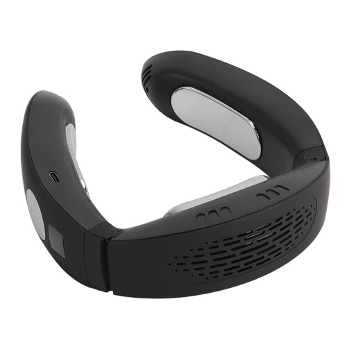 Ventilatore collo senza lame USB a batteria per campeggio, nero 2