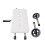 Walker Shower Board White 6" Adjustable Height Stainless Steel Wheels 2