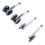Walker Brake Wheels Replacement Set for Mobility Aid 4