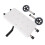 Walker Shower Board White 6" Adjustable Height Stainless Steel Wheels 3