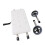 Walker Shower Board White 6" Adjustable Height Stainless Steel Wheels 4