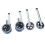 Walker Brake Wheels Replacement Set for Mobility Aid 5