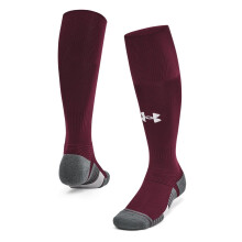 Meias Under Armour Unisex Adulto Magnetico Acima do Calcanhar 1 Pacote, (609) Vinho/Cinza Escuro/Branco, Médio