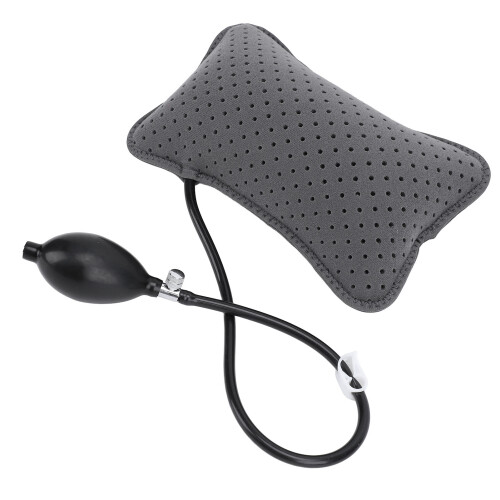 Dark Grey Inflatable Office Lumbar Support Pillow 1