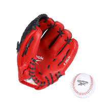 Reebok - Youth Baseball Glove Set 9-tums sporthandske fr barn med Foam Ball Training Mitt fr nybrjare Trning & Bakgrdslek (rd)