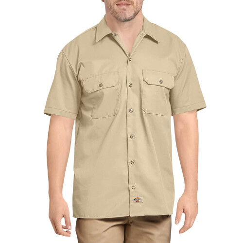 Dickies Dickies Herren-Kurzarm-Arbeitshemd Desert Sand Large