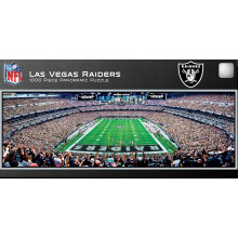 MasterPieces Sportpuzzel van 1000 stukjes - NFL Las Vegas Raiders Endzone View Panoramisch - 13""x39""""