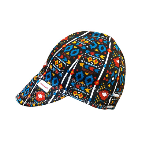 Comeaux Caps Reversible Welding Cap - Aztec Print (US Numeric 6 7/8 Red)