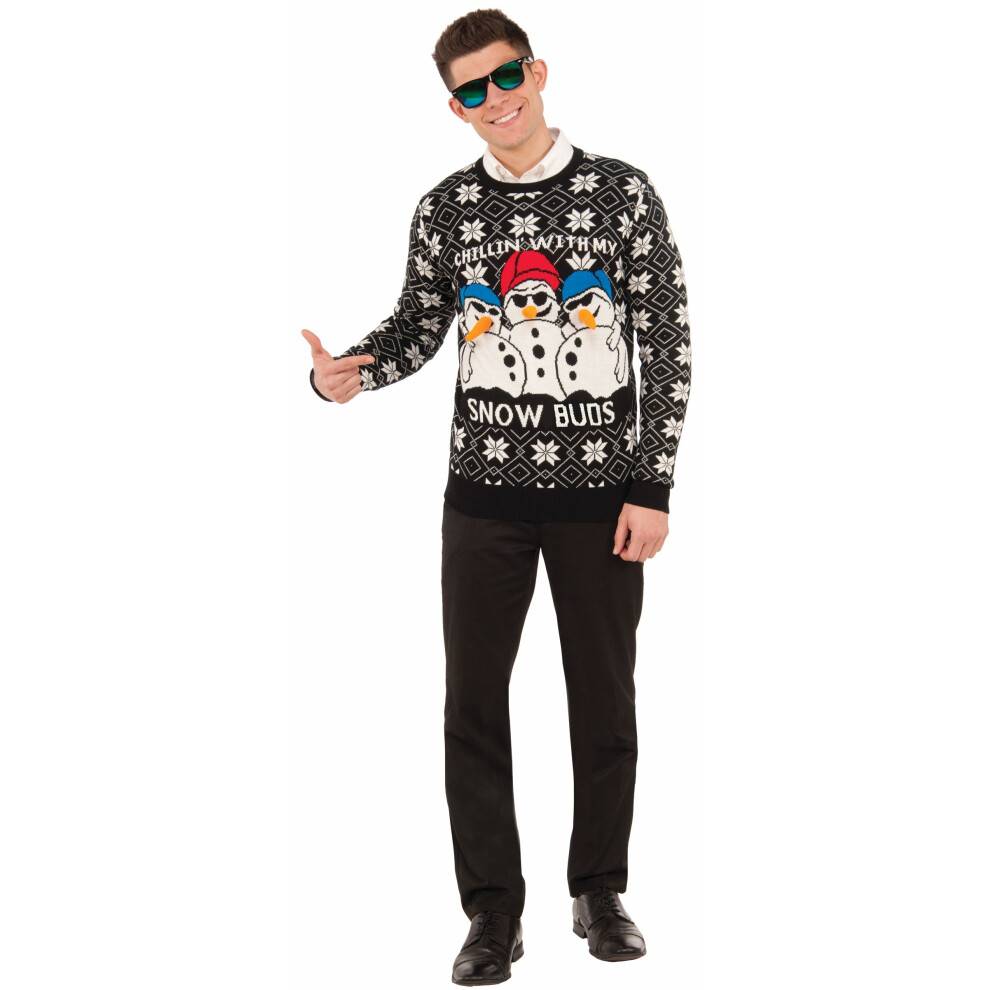 Rubies Forum Novelties Adult Snow Buds Ugly Christmas Sweater As Shown X-Large
