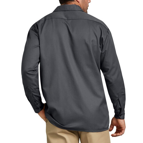 Dickies Dickies Herren-Langarm-Arbeitshemd, Anthrazit, Extra Large 1