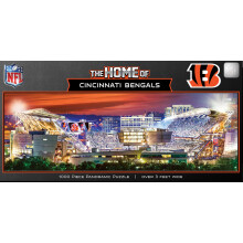 MasterPieces Puzzle sportivo da 1000 pezzi - Vista panoramica dello stadio NFL Cincinnati Bengals - 13""x39""