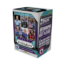 Caja Blaster Panini Prizm Premier League 2024-25 - Tarjetas coleccionables de fϊtbol EPL - Incluye inserciones y novatos Prizms exclusivos de Bla