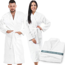 Jmr Usa Inc. Unisex 100 % puuvillainen froteekylpytakki - ihanteellinen kylpytakki miehille ja naisille kotona Kylpylhotelli Sauna-allas Kylpyamme j