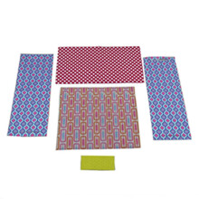 Mattel Replacement Barbie Size Shower Curtain, Blanket, 2 Hammocks and Towel for Barbie Camper Playset - FBR34, Pink, Blue, Yellow
