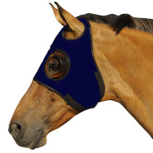 Intrepid International Horse Mask - Quarter Cup -vilkkuhuppu kilpailemiseen ja harjoitteluun Joustava materiaali Kosketusteippi Sulkemissuojat Rajoit