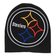 Reebok Pittsburgh Steelers Boné de Lã Grande Logo - Gorro NFL Sem Cuff