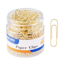 FUDAO FAMILY Paperclips, 300 stuks, Gouden Paperclips, 11 Inch (28mm) Kleine Paperclips