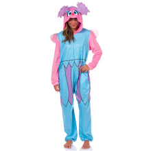 Traje de Barrio Sιsamo para Mujer Abby Cadabby Disfraz de Pelo y Alas en 3D Pijama de una Pieza con Capucha (Abby XXS/XS) Multicolor