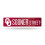 Rico Industries NCAA Oklahoma Sooners Placa de Rua Plástica 16-Inch 1