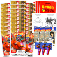 Conjunto Mini Lembranças Disney Big Hero 6 para Crianças - 24 Mini Packs Baymax