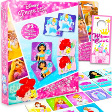 Ensemble de jouets ducatifs Disney Princess pour enfants  Jeu de mmoire mettant en vedette Mulan Belle et d'autres avec des autocollants et pl