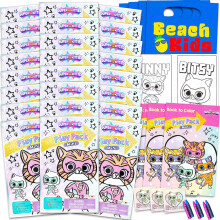 Disney SuperKitties Mini ensemble de cadeaux de fte d'anniversaire  24 packs de jeu Super Kitties pour enfants | Mini livres de coloriage autoc