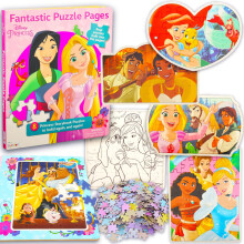 Lot de 5 livres de puzzle Disney Princess en vrac  200+ pices, 4-6 ans, 3-5 ans | Puzzles ducatifs Princesse pour enfants | 5 puzzles de films