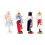 Clever Creations Conjunto Quebra Nozes 4 Peças 5 Polegadas Ornamentos de Madeira Tradicional 2