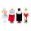 Clever Creations Conjunto Quebra Nozes 4 Peças 5 Polegadas Ornamentos de Madeira Tradicional 3