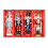 Clever Creations Conjunto Quebra Nozes 4 Peças 5 Polegadas Ornamentos de Madeira Tradicional 5