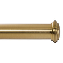 Ivilon vinduesgardinstang dekorativt endestykke design 1 tommer stang 16 til 28 tommer (sidegardinstang) varm guld
