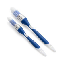 Bates- Trimborsteset 1"""" & 0,6"""" Bltt och vitt handtag Trim Paint Pensel Liten pensel Trimborstar fr mlning Sm borstar fr mlning Pensel fr