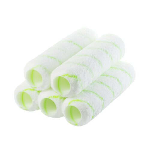 Bates- Verfroller Hoezen, 9", 5-Pack, Olijfgroene Strepen, Voor 9 Inch Verfrollers