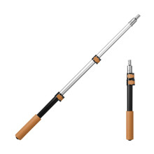 Bates - Vara de Extensão, 1,4 a 3 Pés, Preto e Castanho, Vara Telescópica, Vara de Pintura