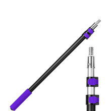 Bates- Vara Telescópica, de 0,73 a 1,83 m, Preta e Roxa, Extensor para Rolo de Pintura