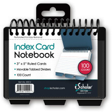 iScholar Indexkartenbuch, Poly Draht, 3 Register, Farben variieren (03512), 3x5 Zoll